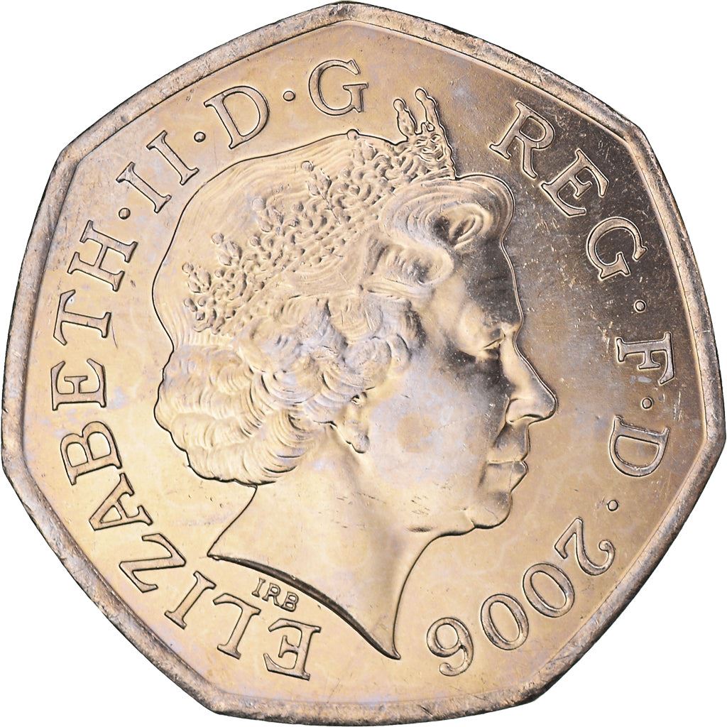 United Kingdom Coin 50 Pence | Elizabeth II 4th portrait | Britannia | 1998 - 2009