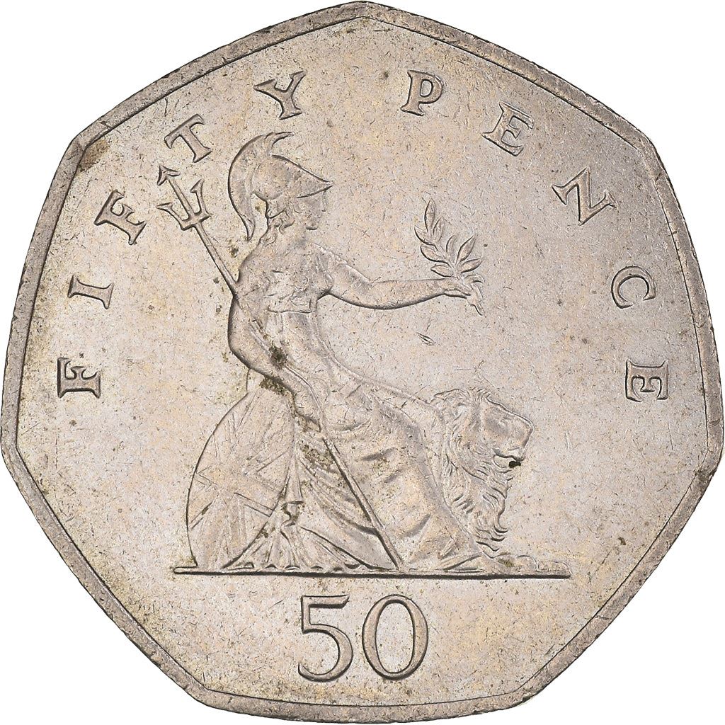 United Kingdom Coin 50 Pence | Elizabeth II 4th portrait | Britannia | 1998 - 2009