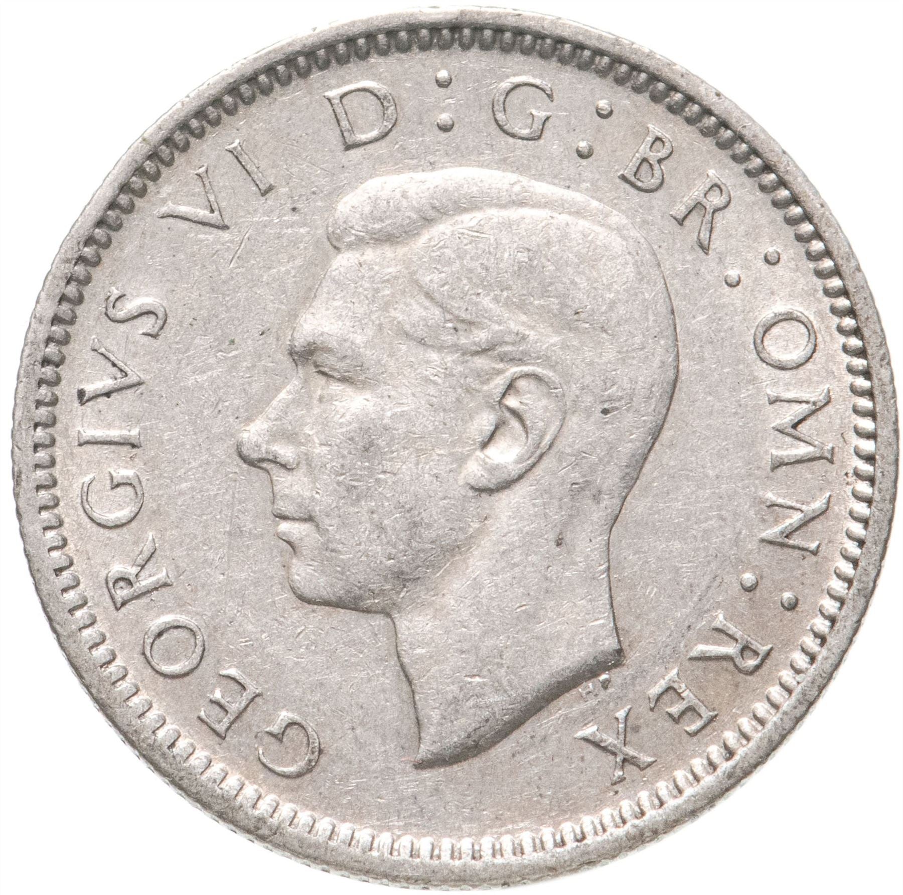 United Kingdom Coin 6 Pence | George VI 1st 1937 - 1946