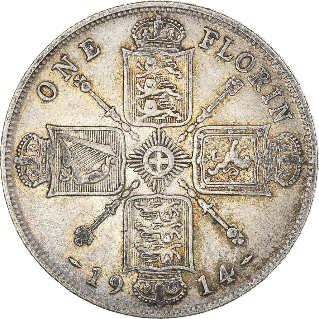 United Kingdom Coin British 1 Florin | George V | KM817 | 1911 - 1919