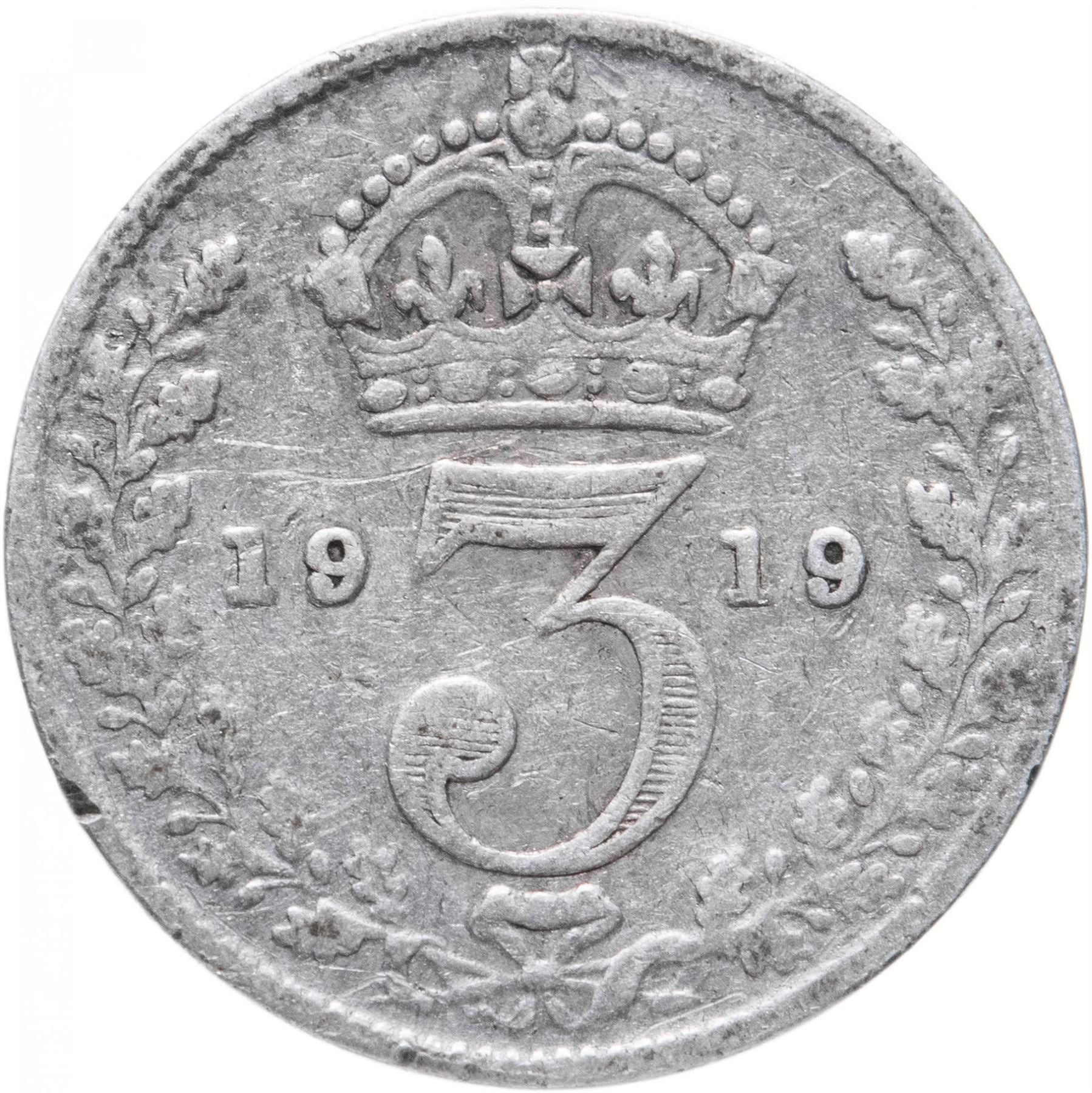 United Kingdom Coin British 3 Pence | George V | KM813 | 1911 - 1920