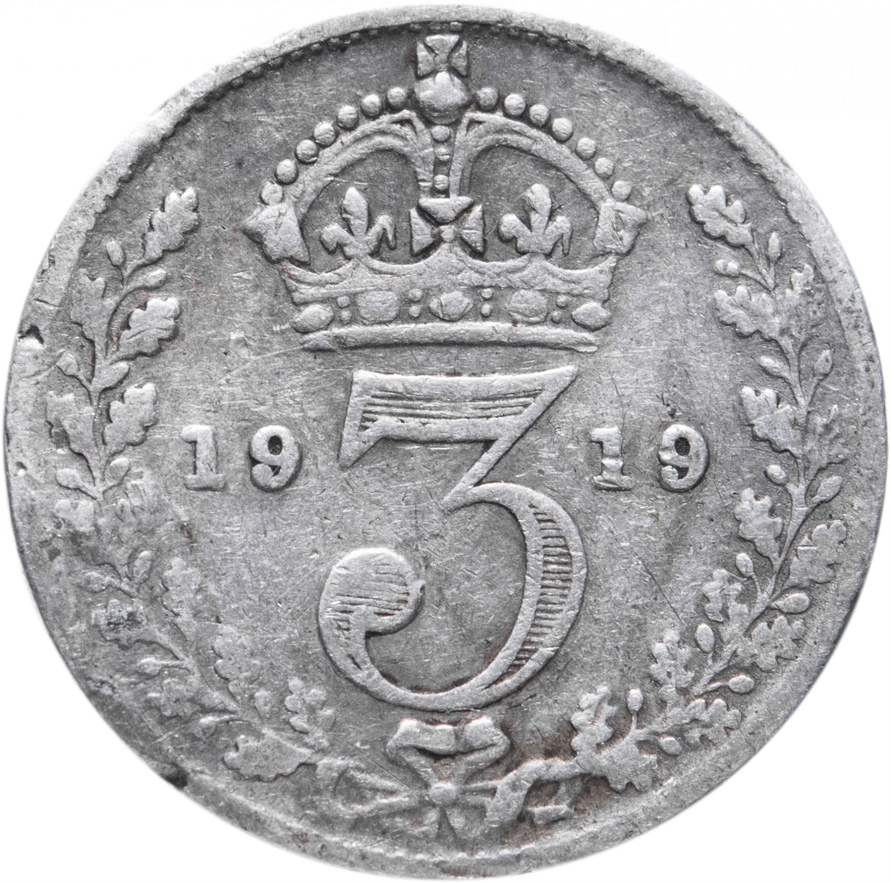 United Kingdom Coin British 3 Pence | George V | KM813 | 1911 - 1920