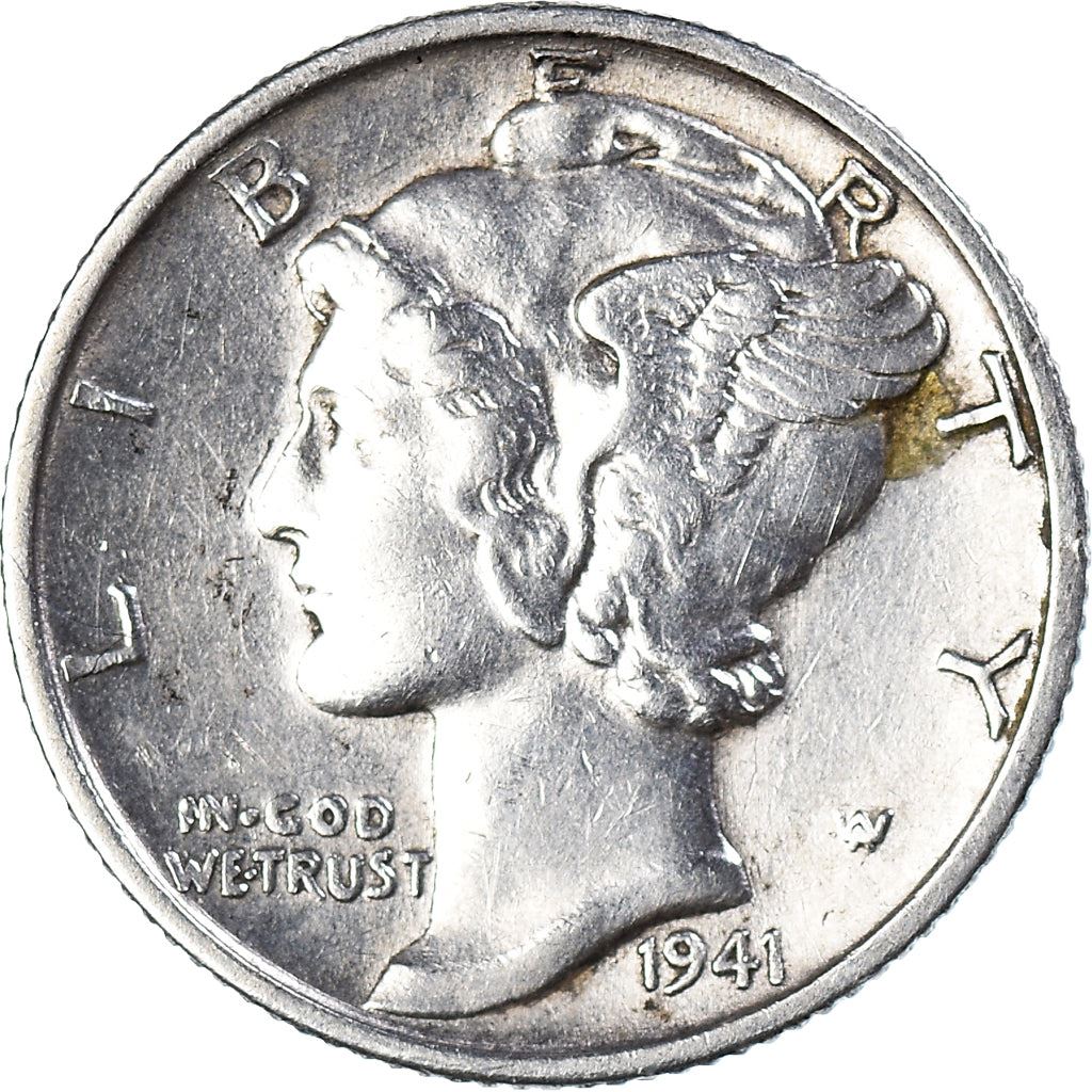 United States | 1 Dime Coin | Lady Liberty | Phrygian cap | KM140 | 1916 - 1945