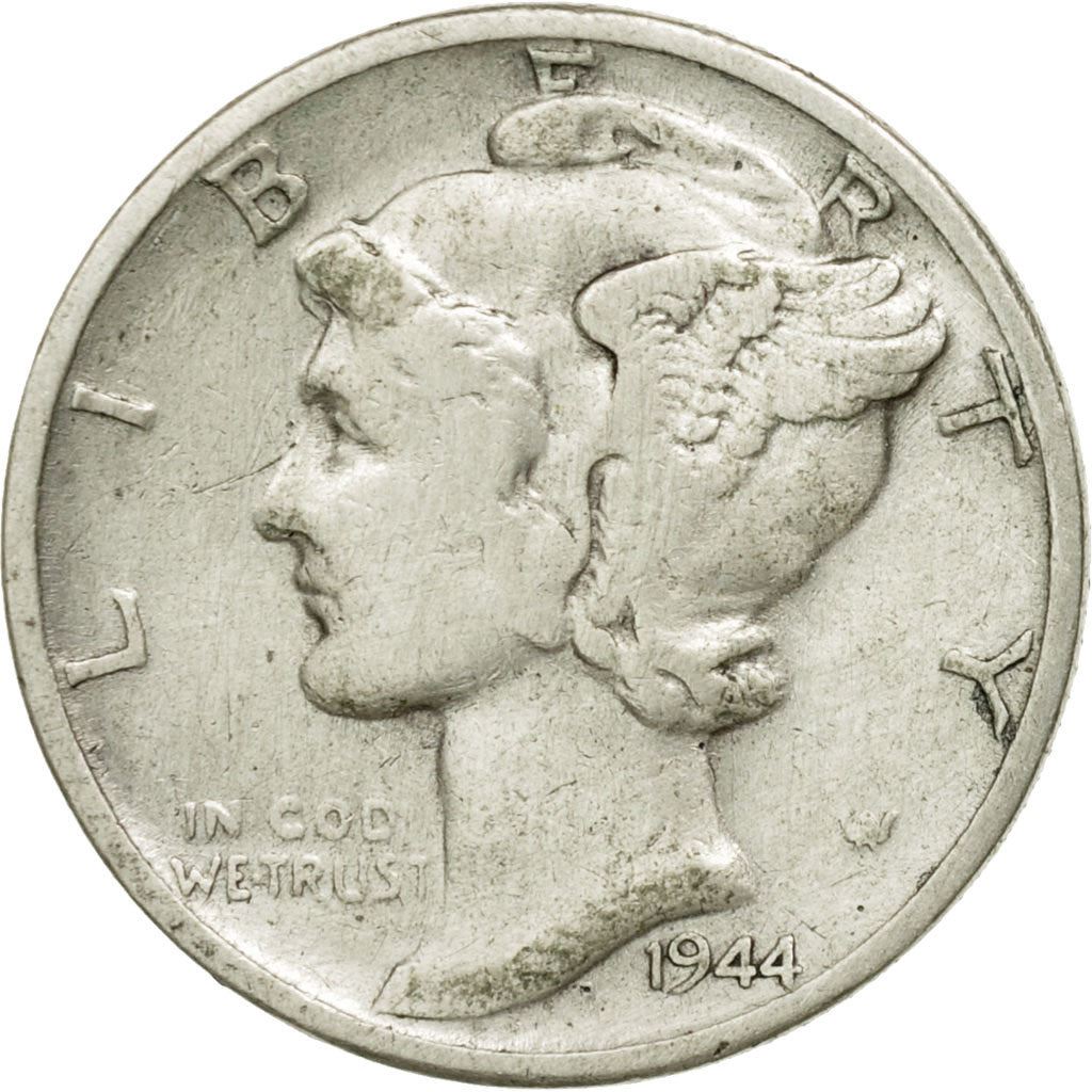 United States | 1 Dime Coin | Lady Liberty | Phrygian cap | KM140 | 1916 - 1945