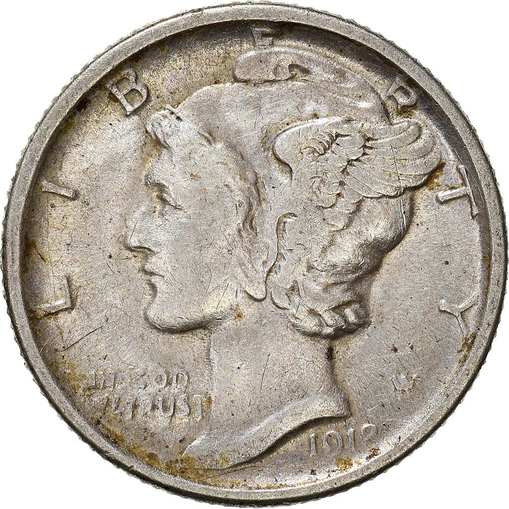 United States | 1 Dime Coin | Lady Liberty | Phrygian cap | KM140 | 1916 - 1945