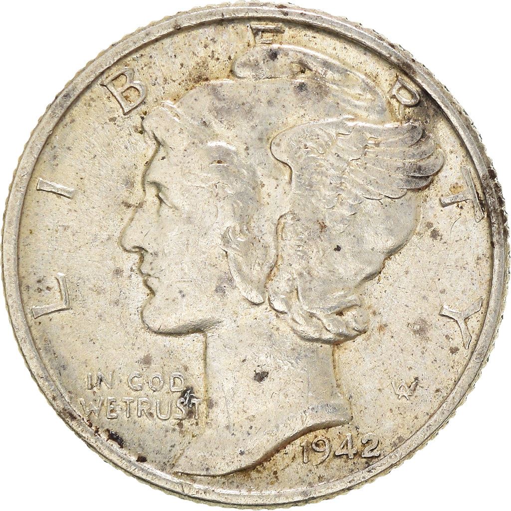 United States | 1 Dime Coin | Lady Liberty | Phrygian cap | KM140 | 1916 - 1945