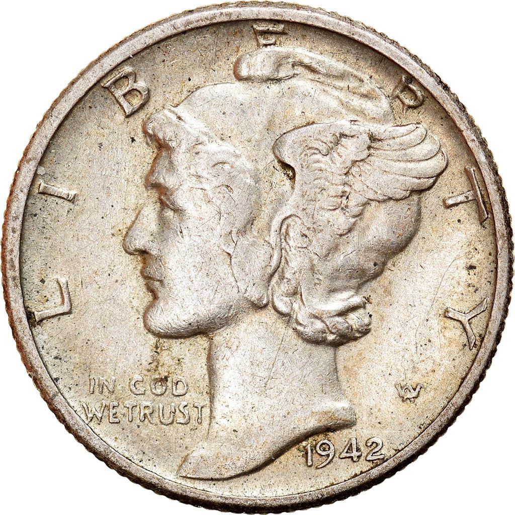 United States | 1 Dime Coin | Lady Liberty | Phrygian cap | KM140 | 1916 - 1945