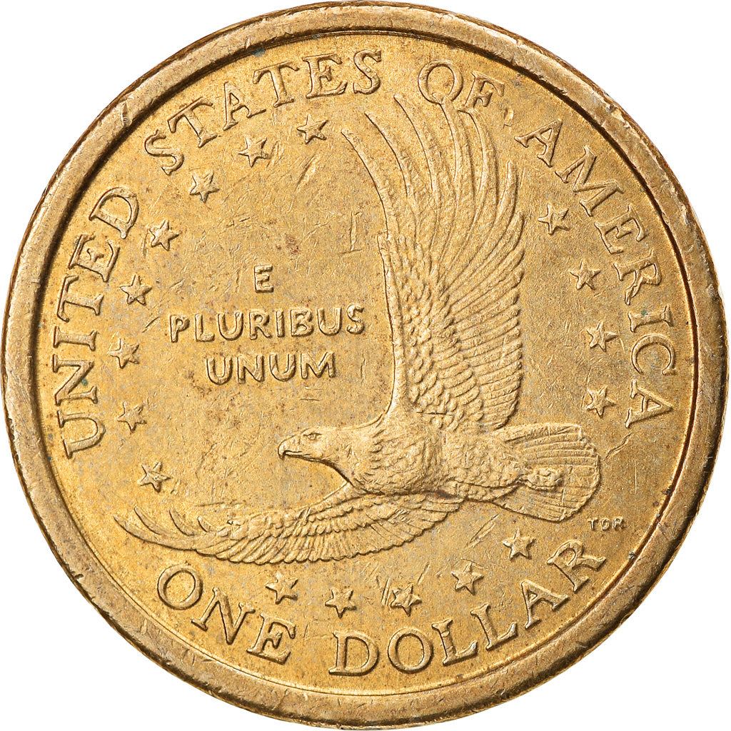 United States | 1 Dollar Coin | Sacagawea | Jean Baptiste Charbonneau | Eagle | KM310 | 2000 - 2008