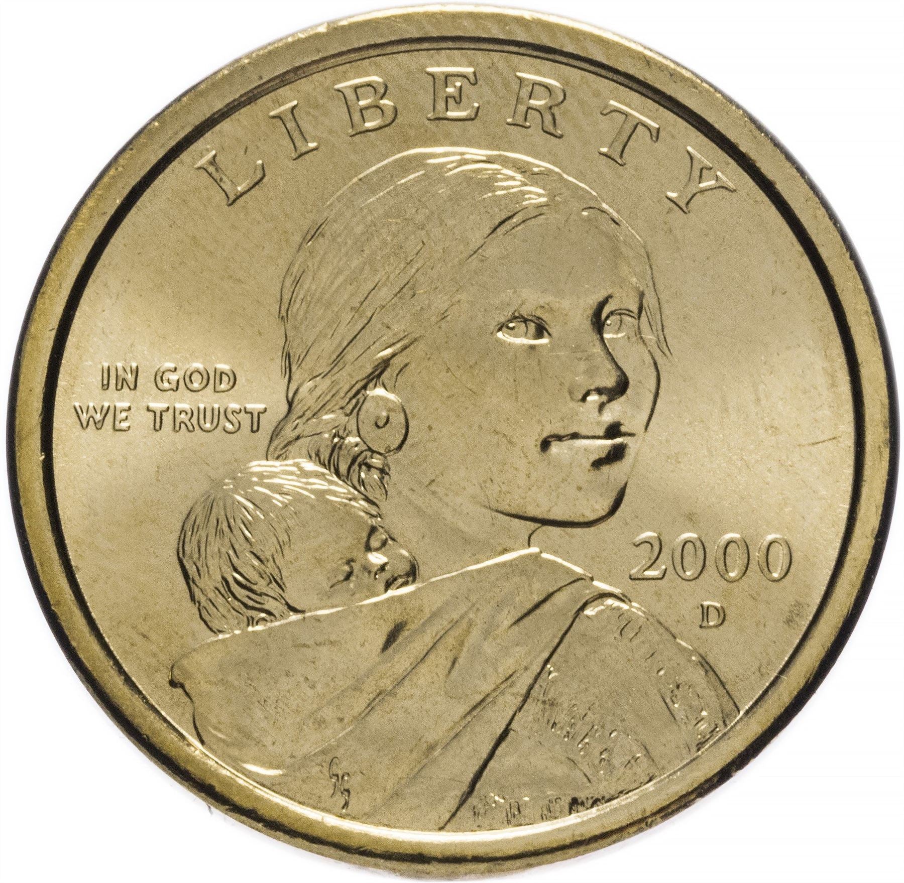 United States | 1 Dollar Coin | Sacagawea | Jean Baptiste Charbonneau | Eagle | KM310 | 2000 - 2008