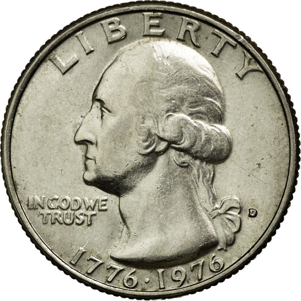 United States | 1/4 Dollar Coin | George Washington | Drummer | Torch | KM204 | 1976