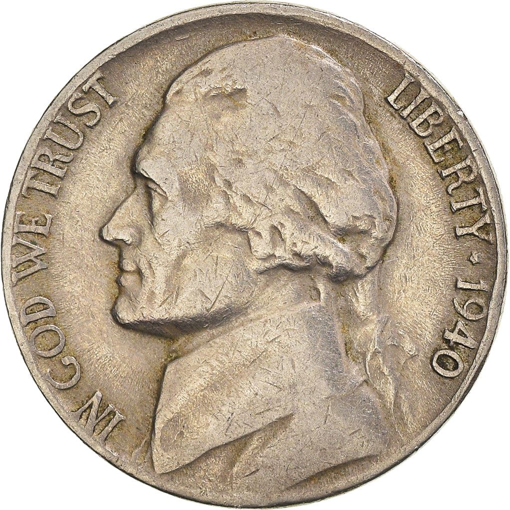 United States | 5 Cents Coin | Thomas Jefferson | Monticello | KM192 | 1938 - 2003