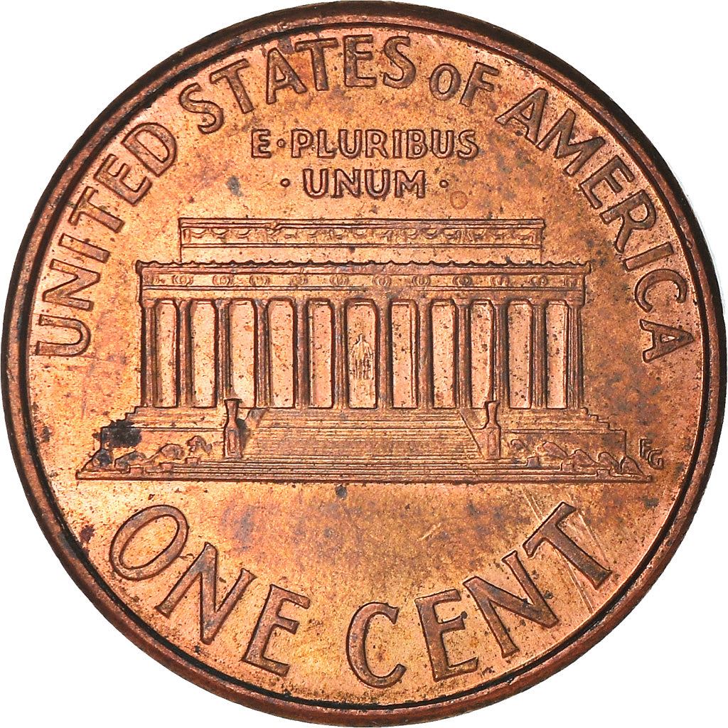 United States | American 1 Cent Coin | Lincoln Memorial | KM201b | 1983 - 2008