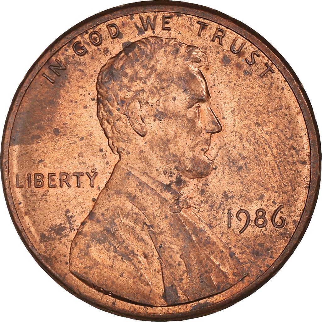 United States | American 1 Cent Coin | Lincoln Memorial | KM201b | 1983 - 2008