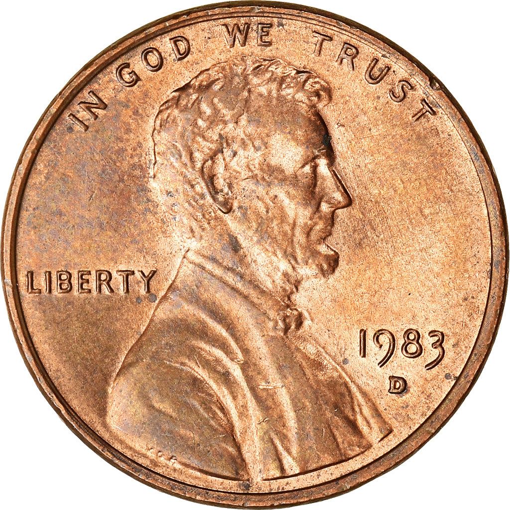 United States | American 1 Cent Coin | Lincoln Memorial | KM201b | 1983 - 2008