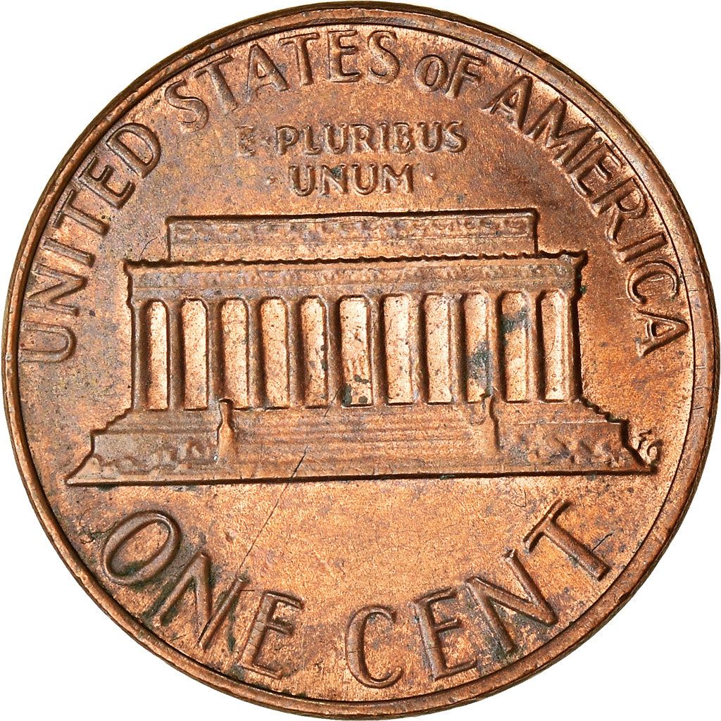 United States | American 1 Cent Coin | Lincoln Memorial | KM201b | 1983 - 2008