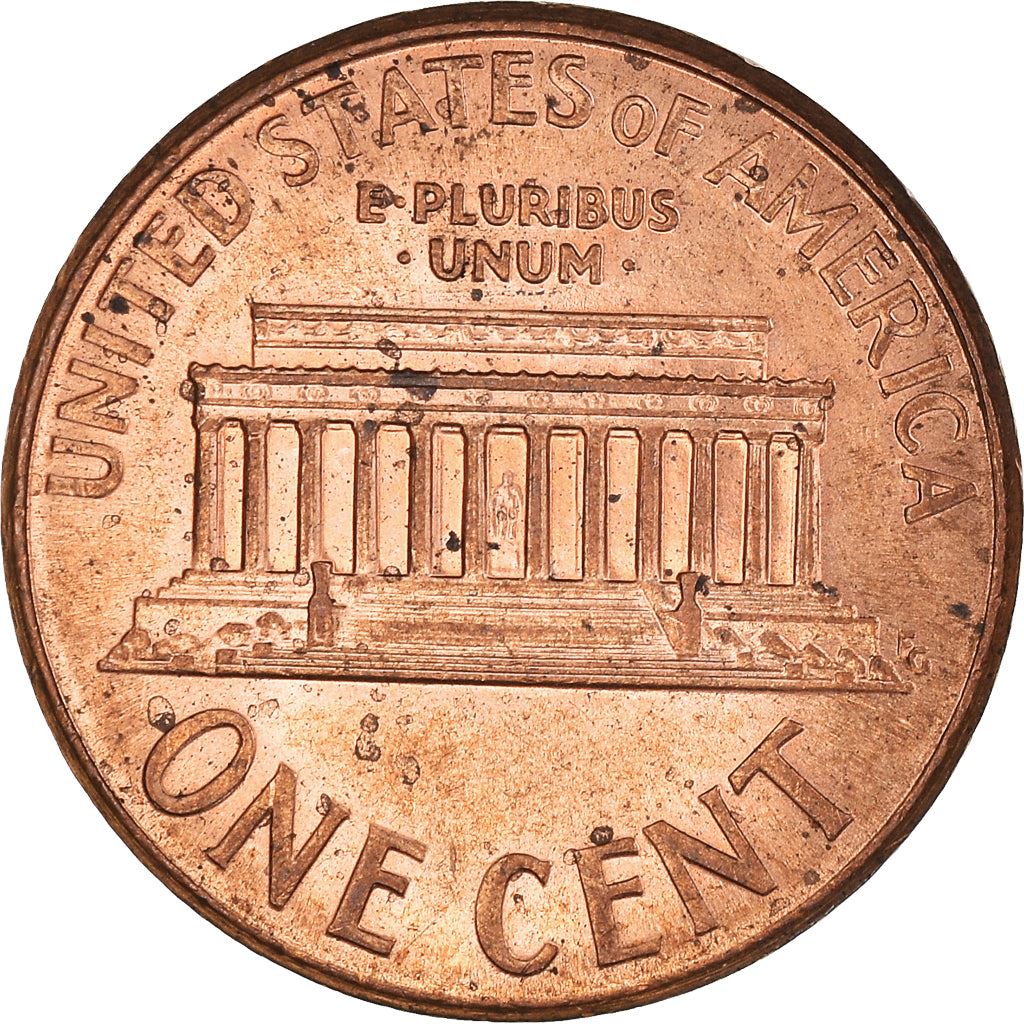 United States | American 1 Cent Coin | Lincoln Memorial | KM201b | 1983 - 2008