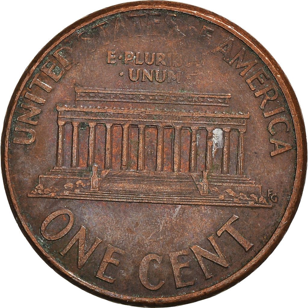 United States | American 1 Cent Coin | Lincoln Memorial | KM201b | 1983 - 2008