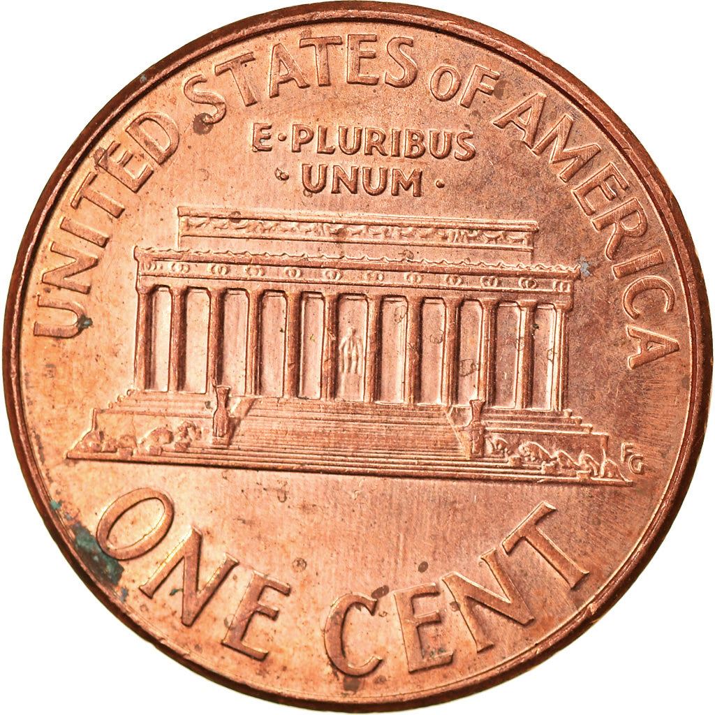 United States | American 1 Cent Coin | Lincoln Memorial | KM201b | 1983 - 2008