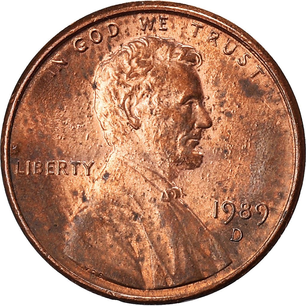 United States | American 1 Cent Coin | Lincoln Memorial | KM201b | 1983 - 2008