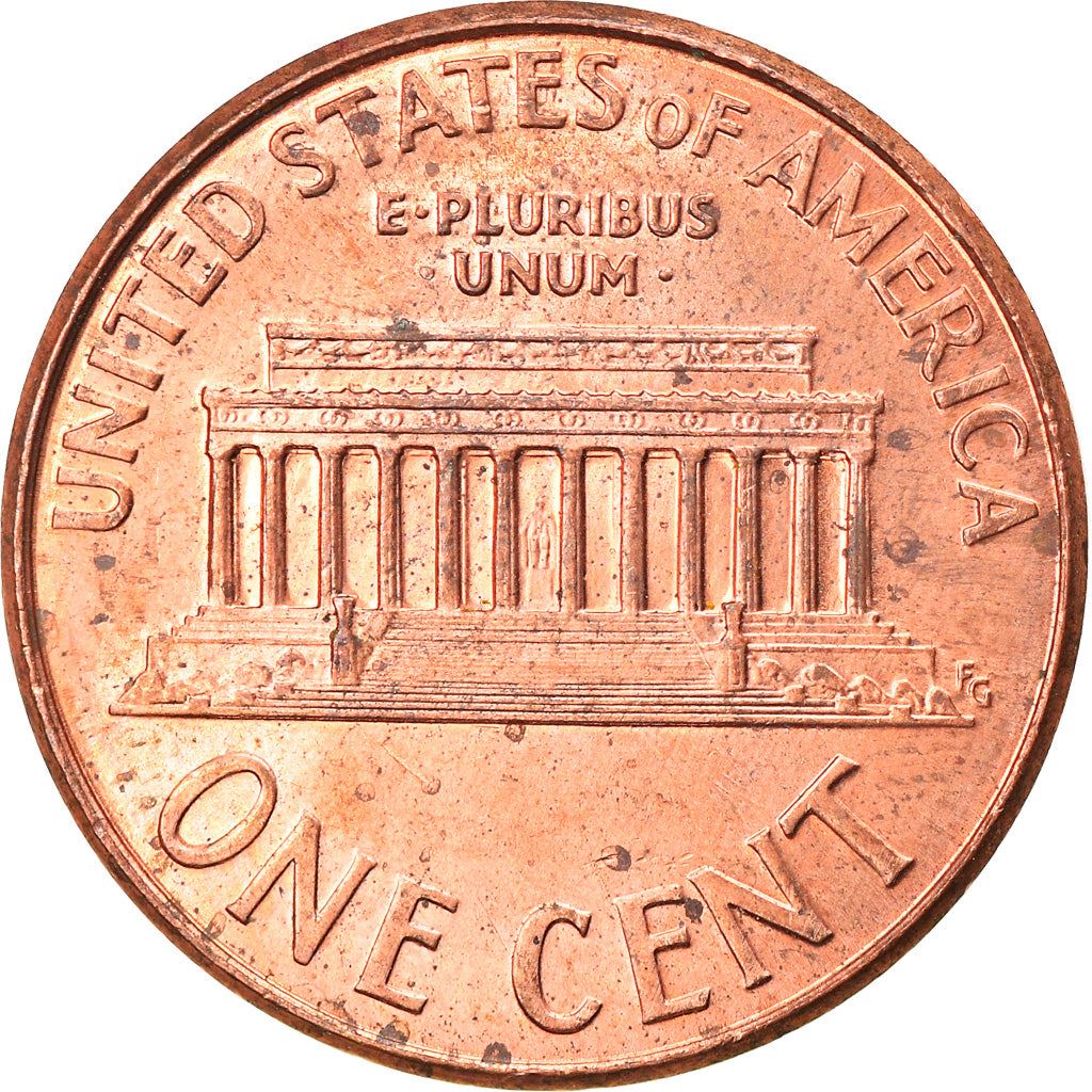 United States | American 1 Cent Coin | Lincoln Memorial | KM201b | 1983 - 2008