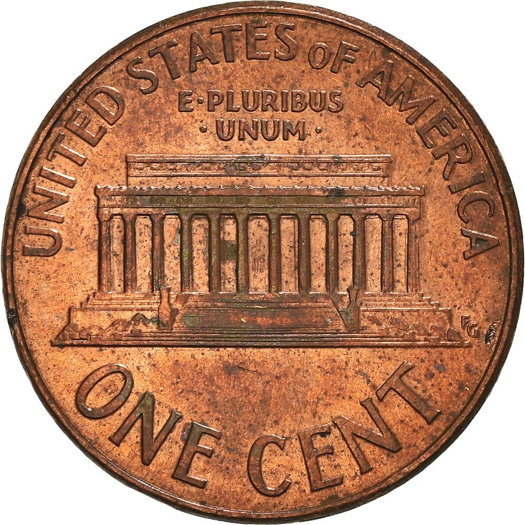 United States | American 1 Cent Coin | Lincoln Memorial | KM201b | 1983 - 2008