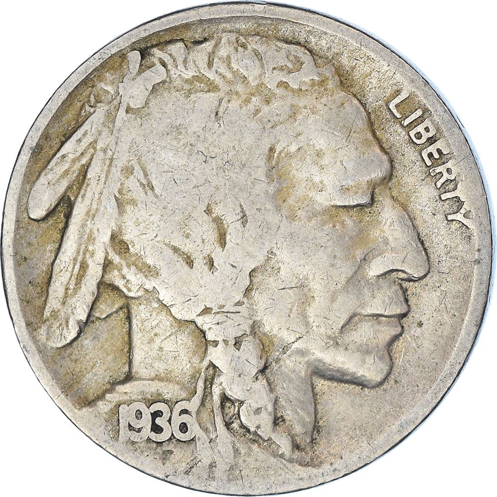 United States | American 5 Cents Coin | Cheyenne Chief | Bison | KM134 | 1913 - 1938