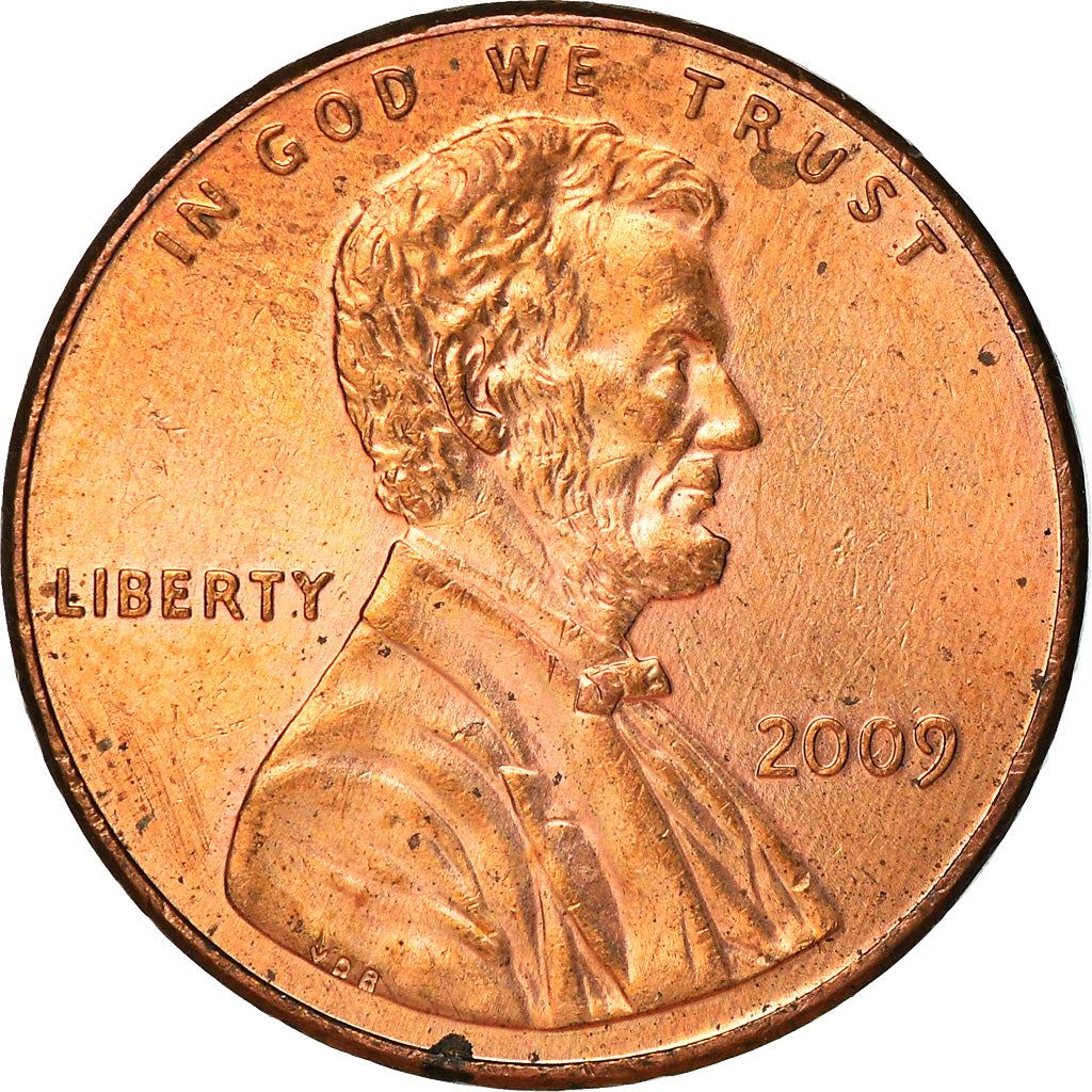 United States Coin American 1 Cent | Abraham Lincoln | Log Cabin | KM441 | 2009