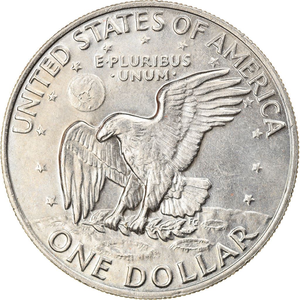 United States Coin American 1 Dollar | Dwight D. Eisenhower | Apollo 11 | KM203 | 1971 - 1978