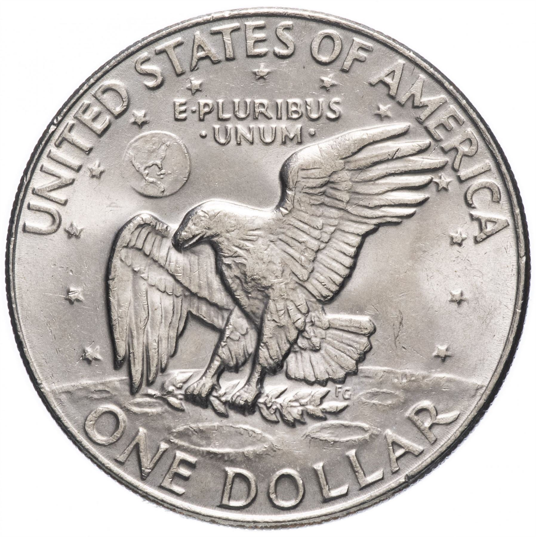 United States Coin American 1 Dollar | Dwight D. Eisenhower | Apollo 11 | KM203 | 1971 - 1978