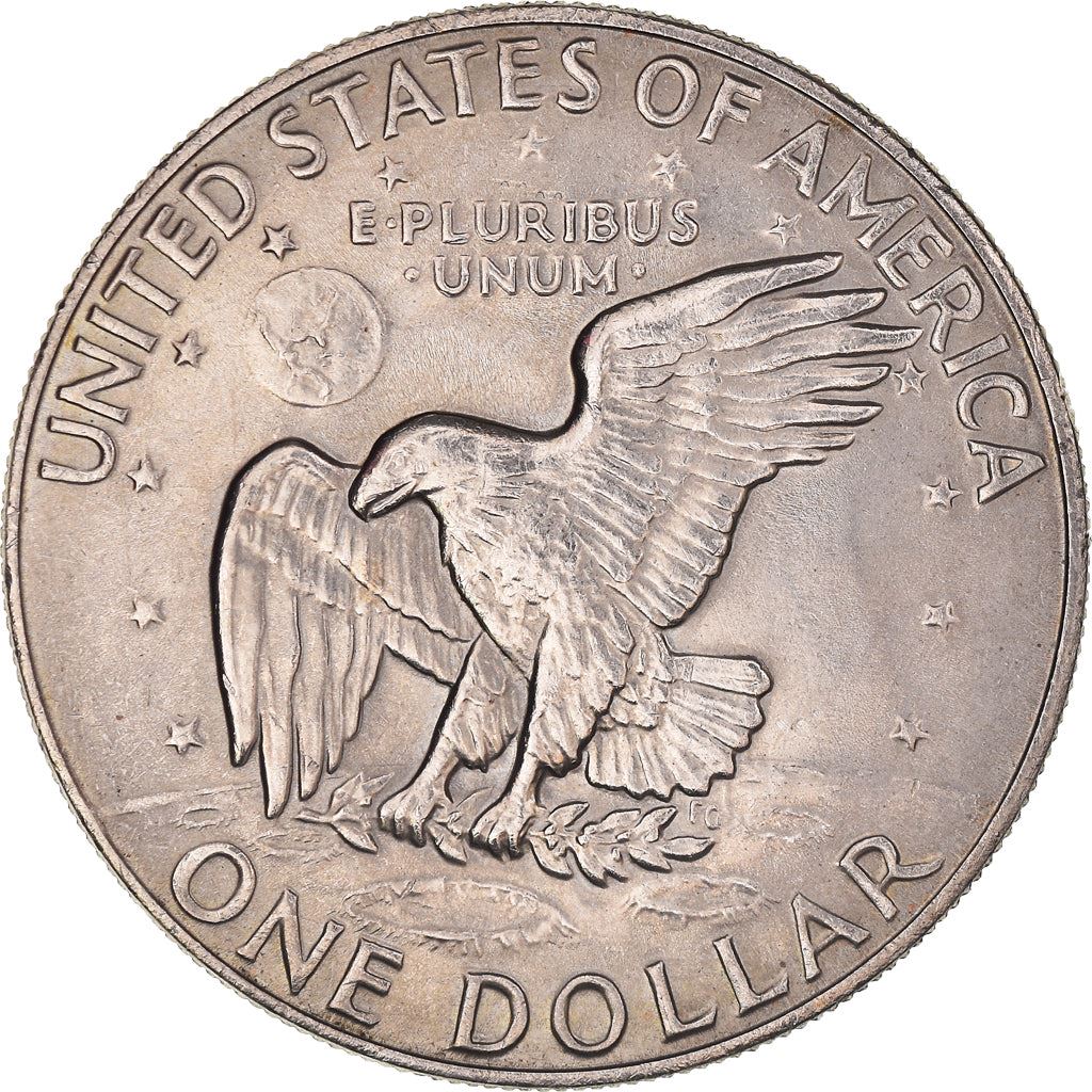 United States Coin American 1 Dollar | Dwight D. Eisenhower | Apollo 11 | KM203 | 1971 - 1978