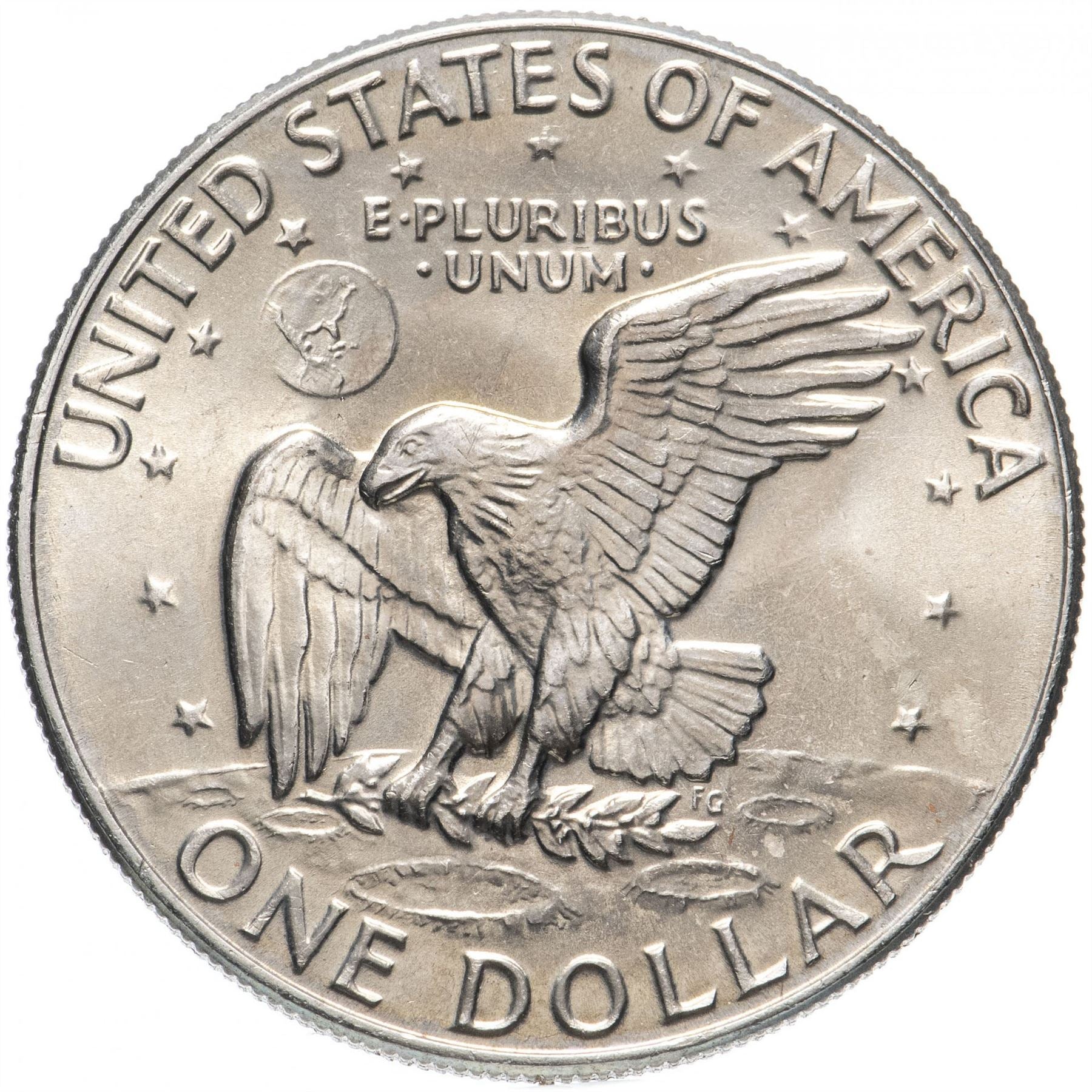 United States Coin American 1 Dollar | Dwight D. Eisenhower | Apollo 11 | KM203 | 1971 - 1978