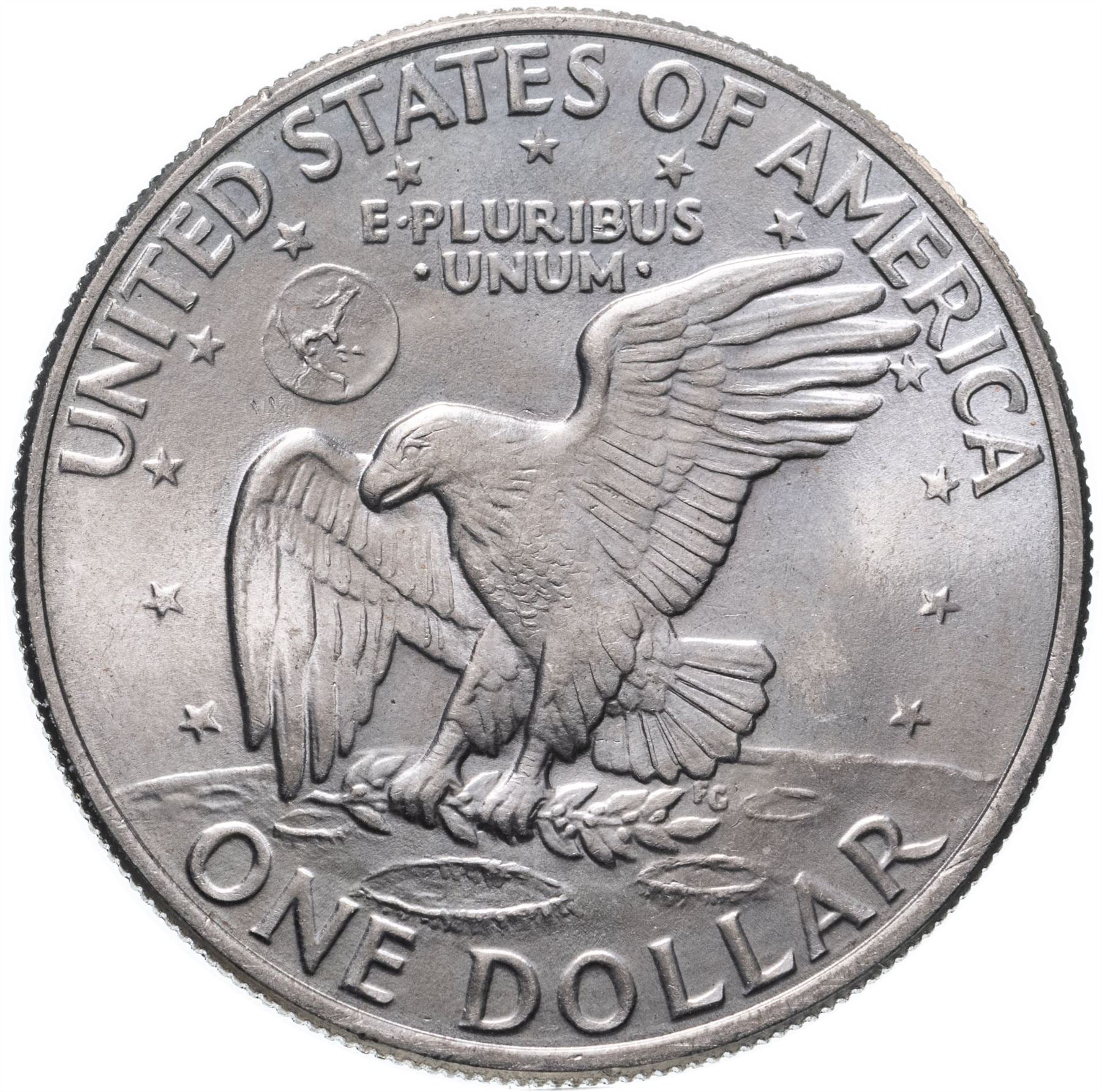 United States Coin American 1 Dollar | Dwight D. Eisenhower | Apollo 11 | KM203 | 1971 - 1978