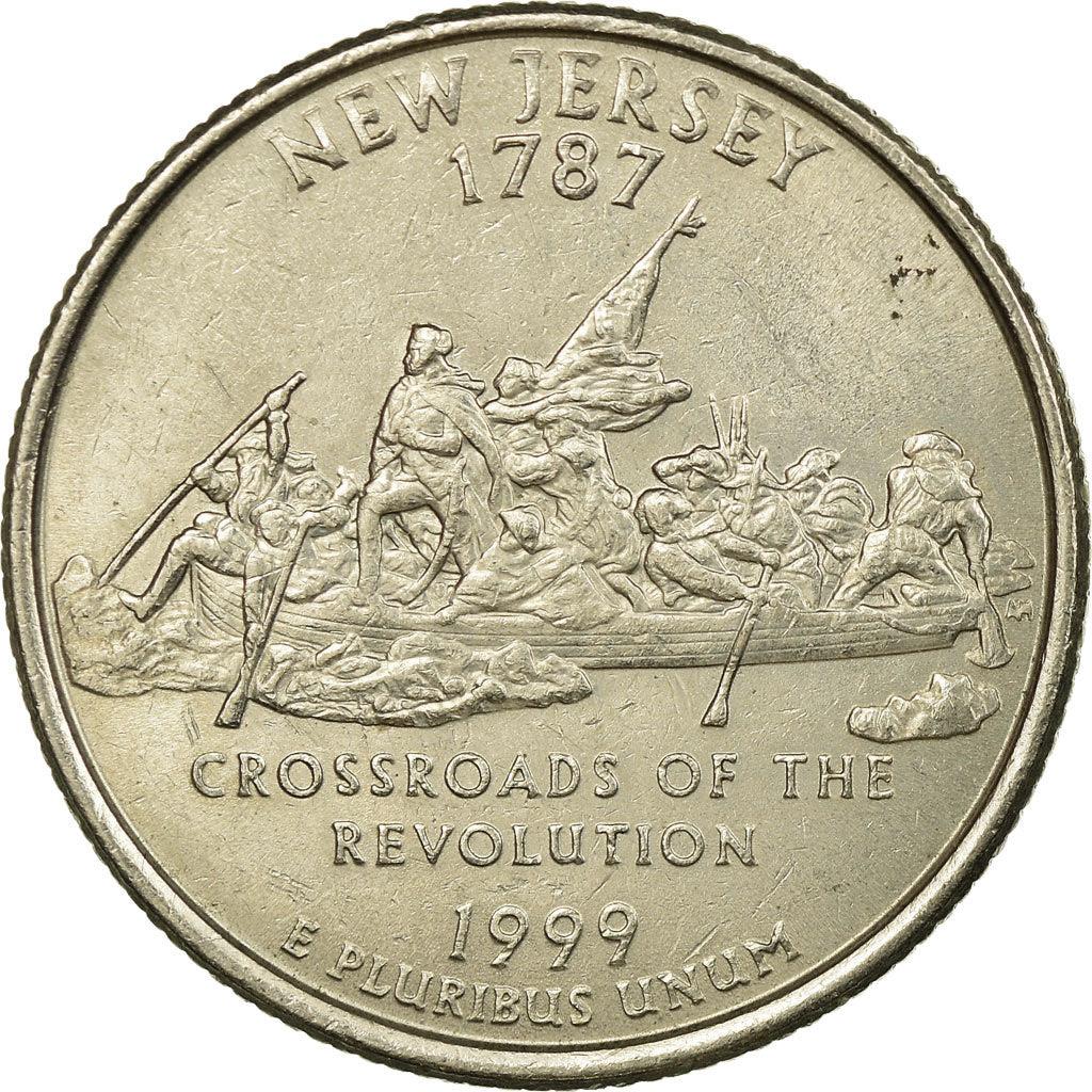 United States Coin American ¼ Dollar | George Washington | Delaware River | Colonial Army | KM295 | 1999