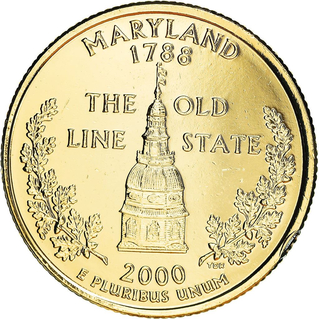 United States Coin American ¼ Dollar | George Washington | Maryland Statehouse | KM306 | 2000