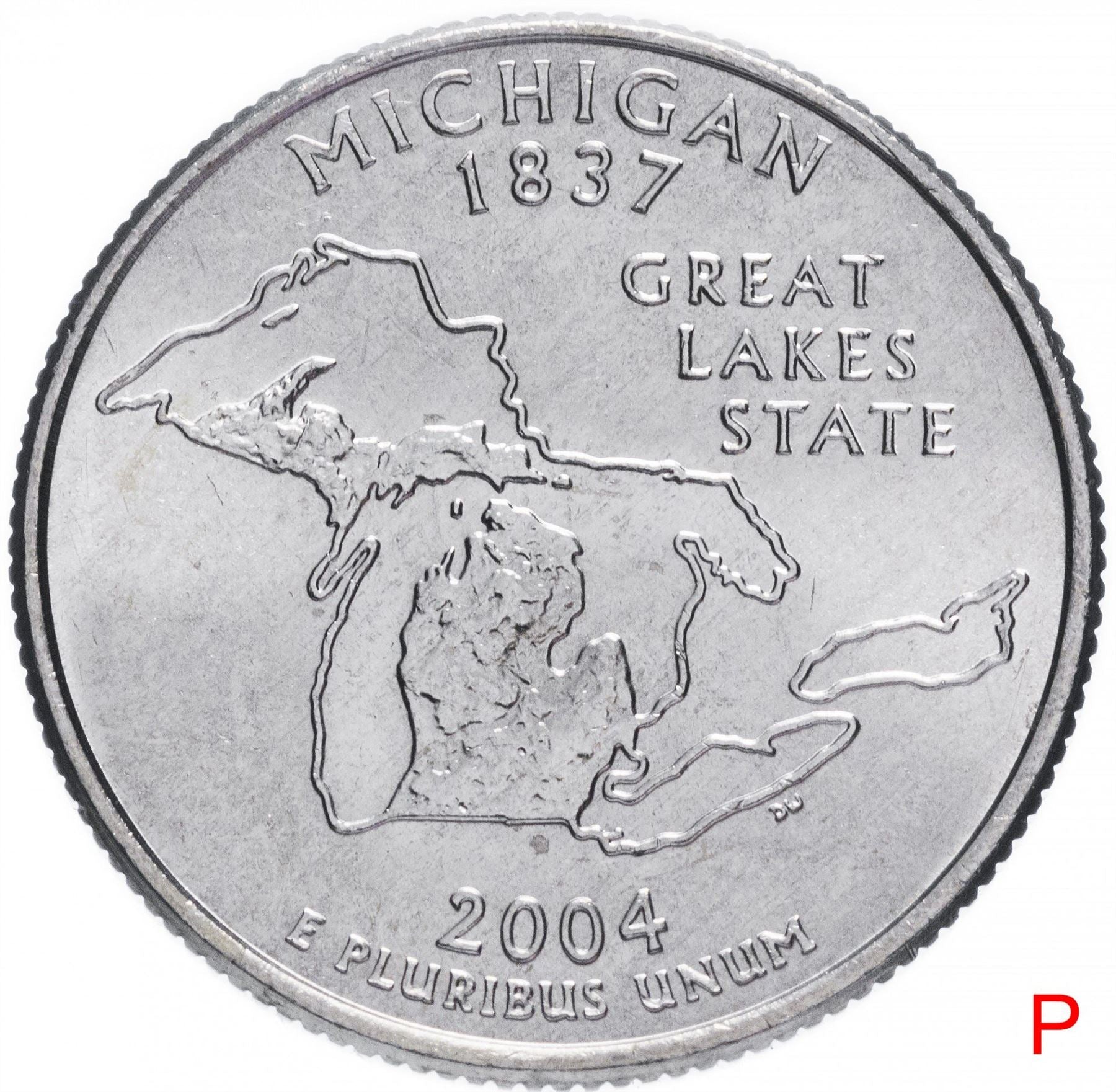 United States Coin American ¼ Dollar | George Washington | Michigan | KM355 | 2004