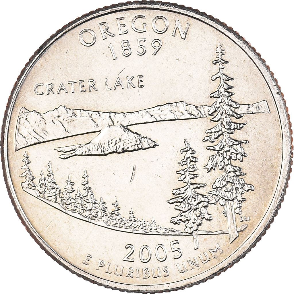 United States Coin American ¼ Dollar | George Washington | Oregon | Crater Lake | KM372 | 2005