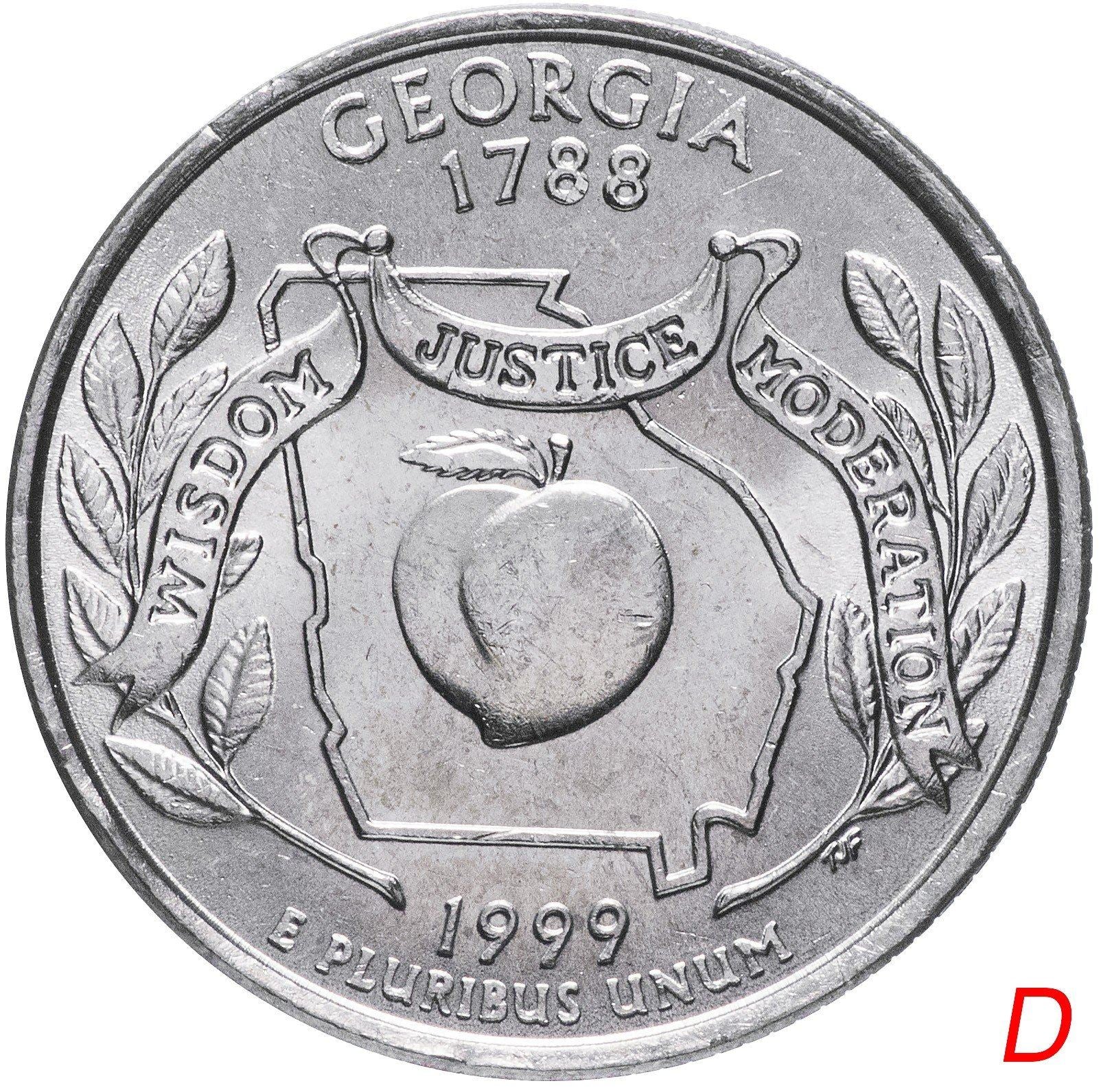 United States Coin American ¼ Dollar | George Washington | Peach | KM296 | 1999