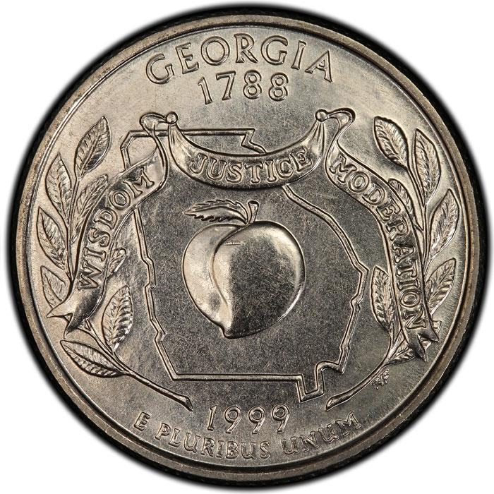 United States Coin American ¼ Dollar | George Washington | Peach | KM296 | 1999