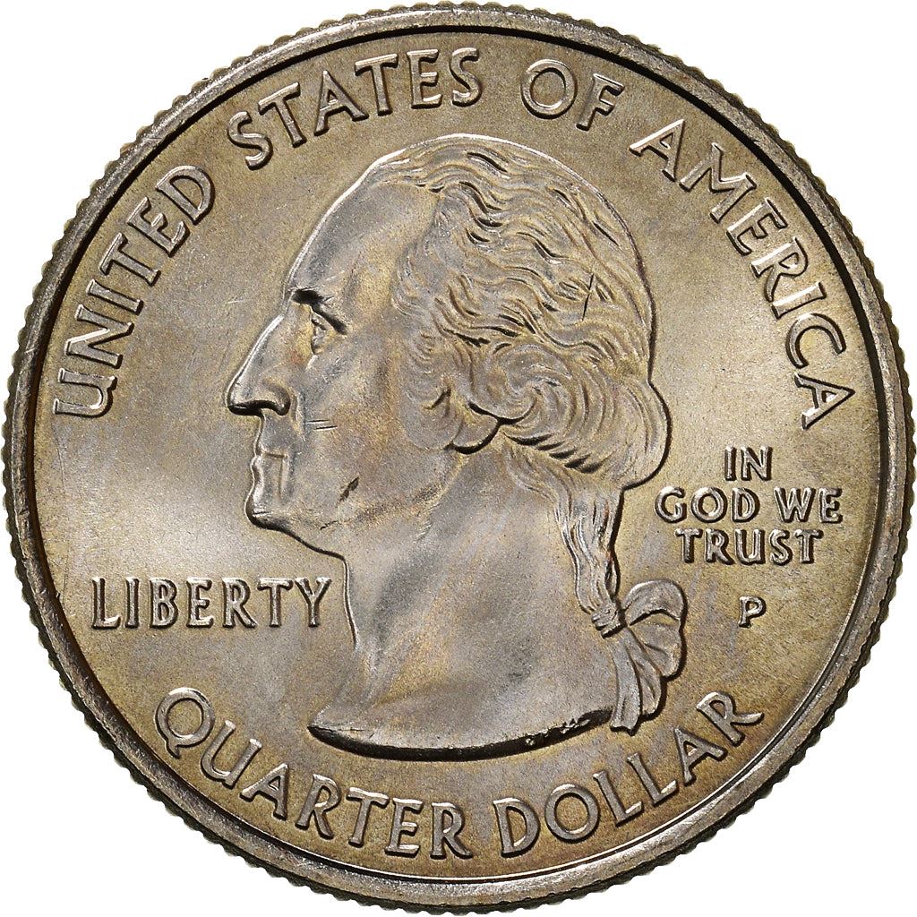 United States Coin American ¼ Dollar | George Washington | South Dakota | Mount Rushmore | Ring-necked Pheasant | KM386 | 2006