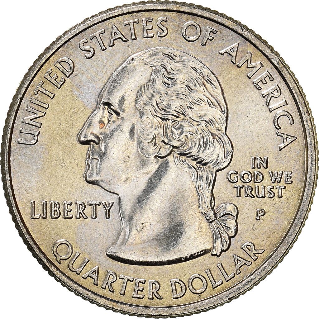 United States Coin American ¼ Dollar | George Washington | Washington | King Salmon | Mount Rainier | KM397 | 2007