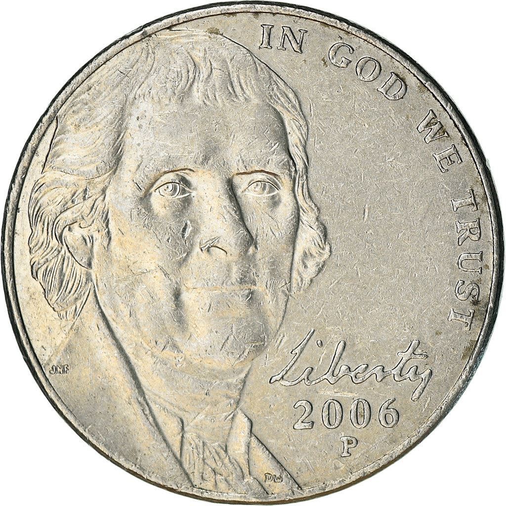 United States Coin American 5 Cents | Thomas Jefferson | Monticello | KM381 | 2006 - 2021