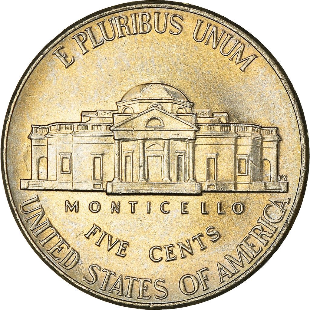 United States Coin American 5 Cents | Thomas Jefferson | Monticello | KM381 | 2006 - 2021