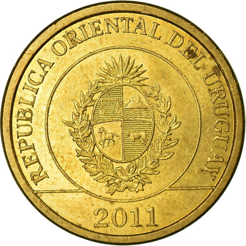 Uruguay 1 Peso Coin | Mulita | Armadillo | KM135 | 2011 - 2019