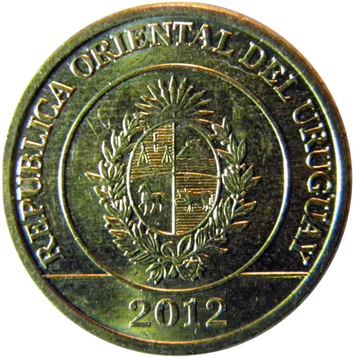 Uruguay 1 Peso Coin | Mulita | Armadillo | KM135 | 2011 - 2019