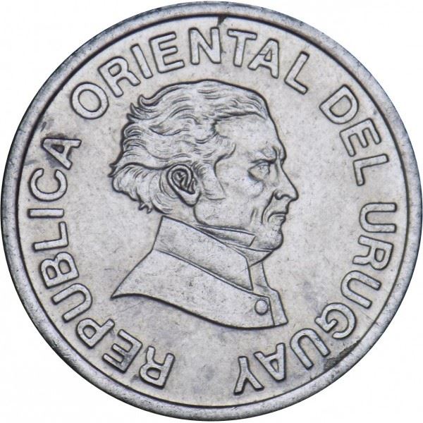 Uruguay 50 Centesimos Coin | Jose Gervasio Artigas | KM106 | 1994 - 2008