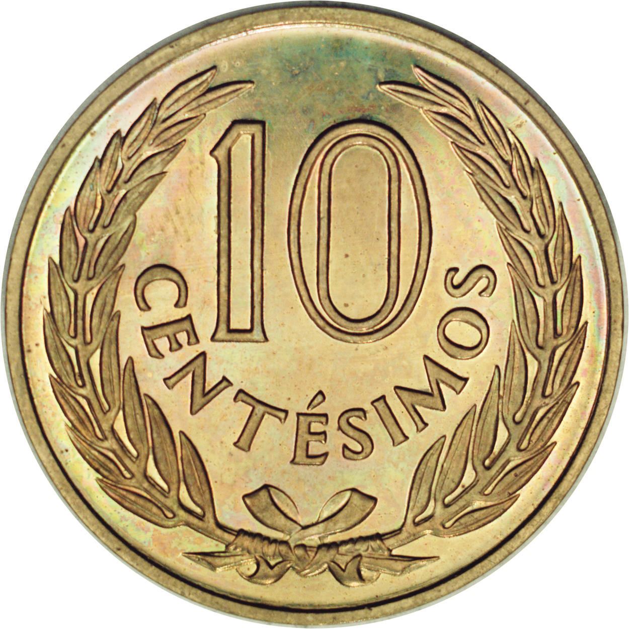 Uruguay Coin Uruguayan 10 Centésimos | Jose Gervasio Artigas | KM39 | 1960