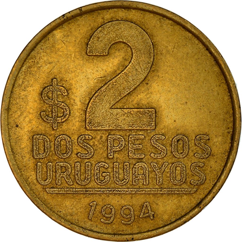 Uruguay Coin 	Uruguayan 2 Pesos | Joe Gervasio Artigas | KM104.1 | 1994