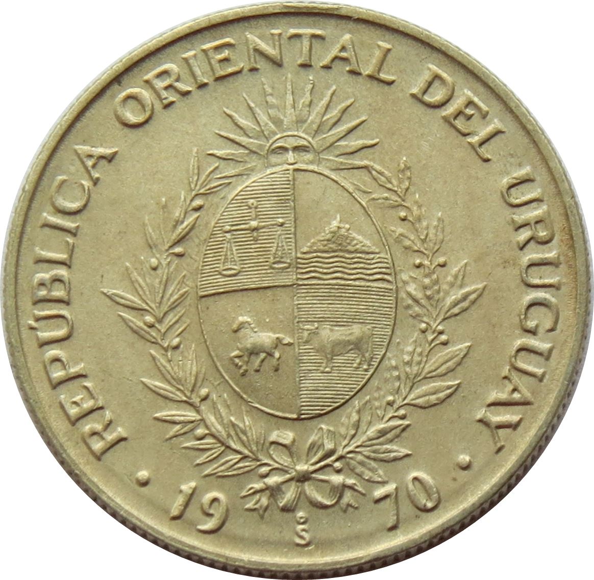 Uruguay Coin Uruguayan 20 Pesos | KM56 | 1970