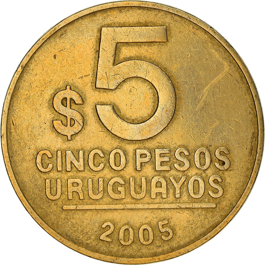 Uruguay Coin Uruguayan 5 Pesos | Joe Gervasio Artigas | KM120 | 2003 - 2008