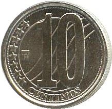 Venezuela | 10 Centimos Coin | Palomo Horse | Stars | KM89 | 2007 - 2012